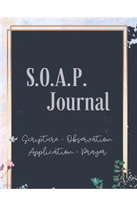 SOAP Journal-Easy & Simple Guide to Scripture Journaling-Bible Study Workbook 100 pages Book 23