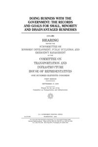 Doing business with the government