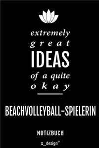 Notizbuch für Beachvolleyball-Spieler / Beachvolleyball-Spielerin