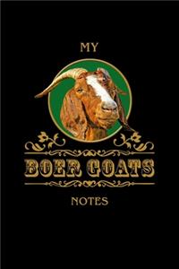 My Boer Goats Notes