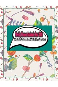 Weekly Planner Academic Year 2020