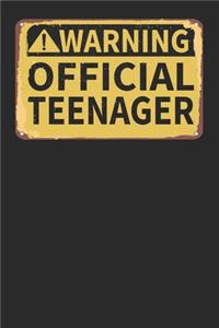 Warning Official Teenager