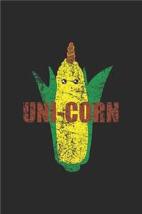 Uni Corn: Blank Lined Notebook (6" x 9" - 120 pages) Vegetarianism Themed Notebook for Gift / Daily Journals