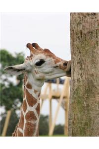 Giraffe Kiss Dot Grid Bullet Journal: 150 Page Notebook 8 X 10 Inches