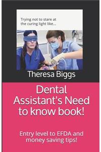 Dental Assistant's Need to know book!