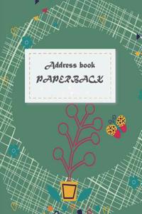 Address book paperback