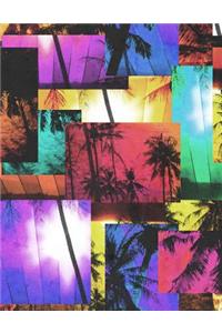 Neon Palm Beach Composition Book