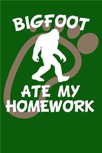Bigfoot Ate My Homework