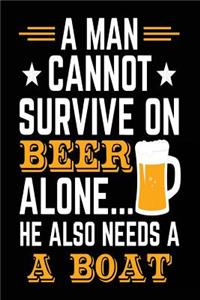 A Man Cannot Survive On Beer Alone... He Also Needs A Boat