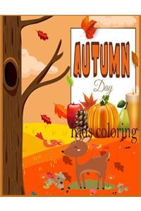 Autumn kids coloring