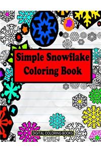 Simple Snowflake Coloring Book