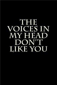 The Voices in My Head Don't Like You