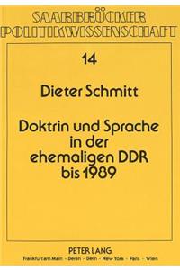 Doktrin und Sprache in der ehemaligen DDR bis 1989