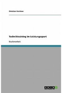 Techniktraining im Leistungssport