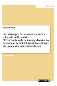 Auswirkungen des e-commerce auf die e-logistic im Verlauf der Wertschöpfungskette (supply chain) unter besonderer Berücksichtigung der optimalen Steuerung des Informationsflusses