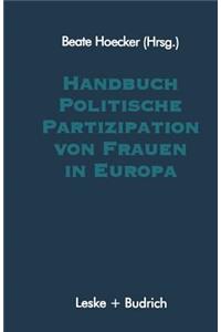 Handbuch Politische Partizipation Von Frauen in Europa