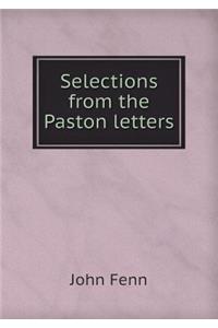 Selections from the Paston Letters