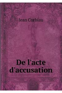 de l'Acte d'Accusation