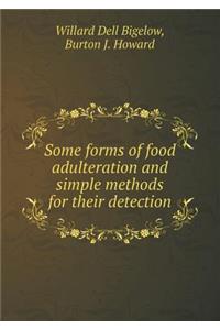Some Forms of Food Adulteration and Simple Methods for Their Detection