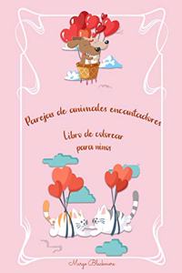 Parejas de animales encantadores Libro de colorear para niños