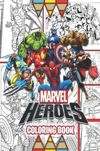 Marvel heros coloring book