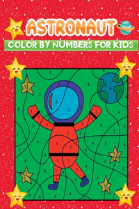 astronaut color by numbers for kids