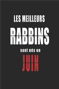 Les Meilleurs Rabbins sont nés en Juin carnet de notes