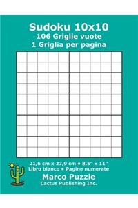 Sudoku 10x10 - 106 Griglie vuote