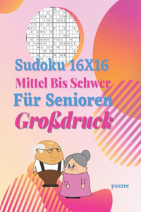 Sudoku 16x16 Für Senioren Mittel Bis Schwer Großdruck