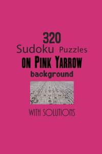 320 Sudoku Puzzles on Pink Yarrow background with solutions