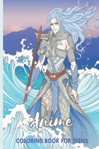 Anime Coloring Book for Teens