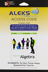 Aleks 360 Access Card (18 Weeks) for Beginning Algebra