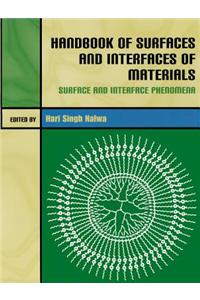 Handbook of Surfaces and Interfaces of Materials, Five-Volume Set