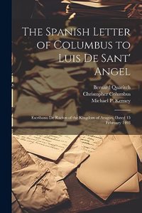 Spanish Letter of Columbus to Luis De Sant' Angel