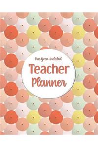 One Year Undated Teacher Planner