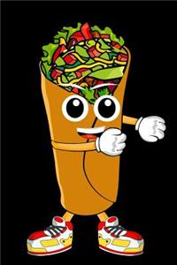 Funny floss dancing burrito journal