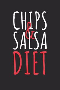 Cinco De Mayo Notebook - Chips & Salsa Diet Funny Cinco De Mayo Nachos - Cinco De Mayo Journal - Cinco De Mayo Diary