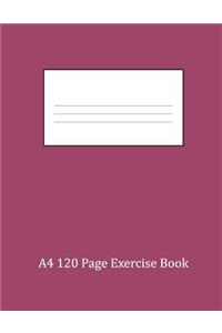 A4 120 Page Exercise Book