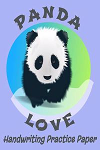 Panda Love - Handwriting Practice Paper