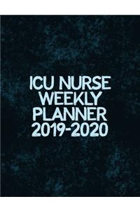 ICU Nurse Weekly Planner 2019-2020