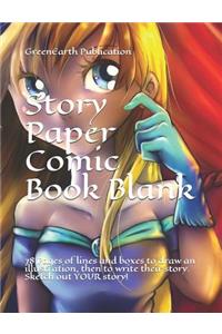 Story Paper Comic Book Blank