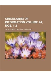 Circular[s] of Information Volume 24, Nos. 1-2