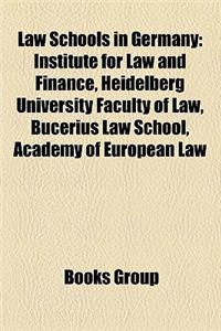 Law Schools in Germany