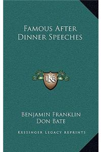 Famous After Dinner Speeches