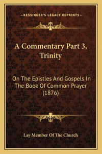 A Commentary Part 3, Trinity