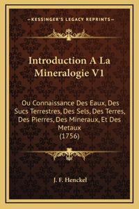 Introduction A La Mineralogie V1