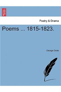 Poems ... 1815-1823.