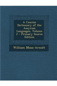 A Concise Dictionary of the Assyrian Languages, Volume 2
