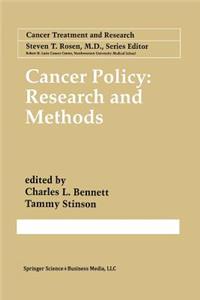 Cancer Policy: Research and Methods