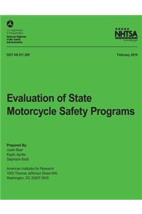 Evaluation of State Motorcycle Safety Programs